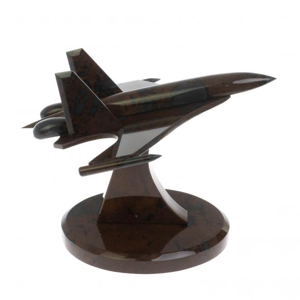 Сувенир &amp;quot;Самолет СУ - 30 у&amp;quot; из коричнево-серого обсидиана 128717