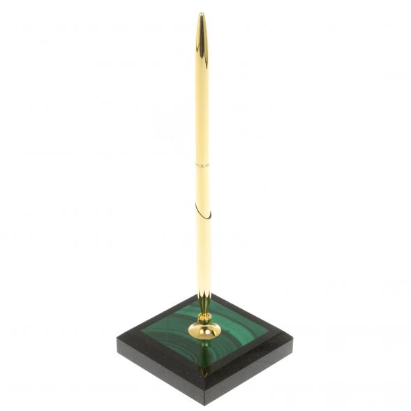 Подставка под ручку из малахита 6х7х19,5 см 129521