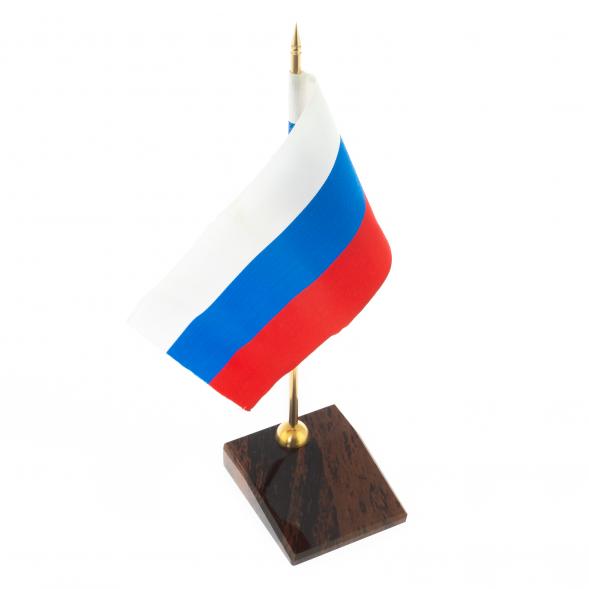 Флагшток скошенный из коричневого обсидиана 6,5х7,7х28 см 122047