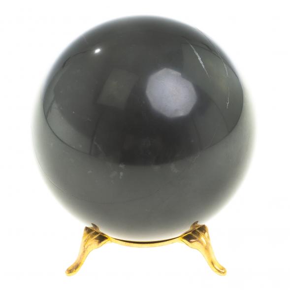 Шар из черного мрамора 8,5 см 123592