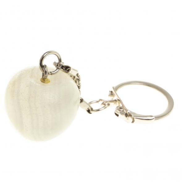 Брелок &amp;quot;Яблоко&amp;quot; оникс белый 123947