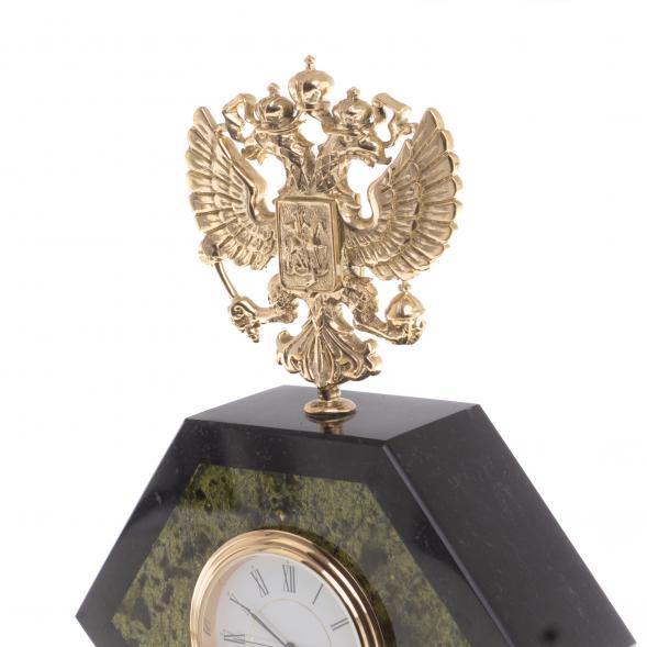 Письменный набор &amp;quot;Герб России&amp;quot; змеевик бронза 124278