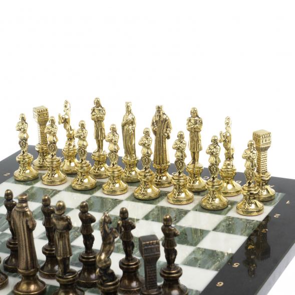 Шахматы подарочные &amp;quot;Ренессанс&amp;quot; доска 36х36 см мрамор / змеевик 127949