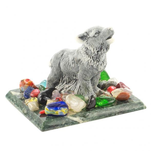 Сувенир &amp;quot;Волчонок&amp;quot; из мрамолита 119858