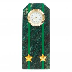 Часы-погон &amp;quot;Подполковник прокуратуры РФ&amp;quot; камень змеевик