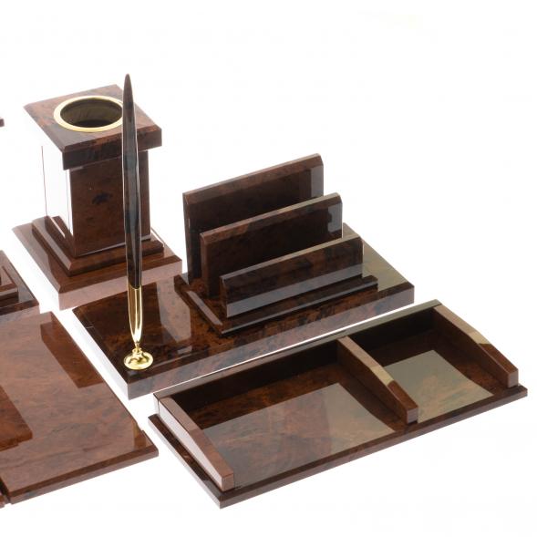 Письменный набор &amp;quot;Горный орел&amp;quot; камень обсидиан 122215