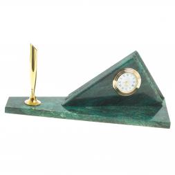 Визитница настольная &amp;quot;Горки&amp;quot; змеевик