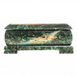 Шкатулка с иллюстрацией "Я тебя люблю" камень змеевик 17,5х9,5х7,5 см