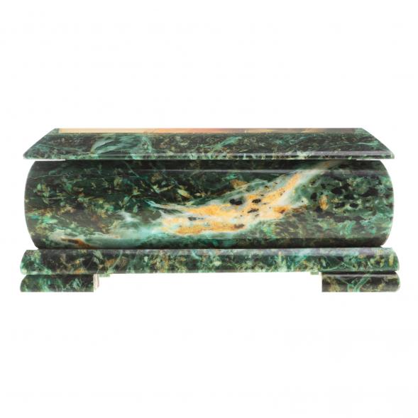 Шкатулка с иллюстрацией &amp;quot;Я тебя люблю&amp;quot; камень змеевик 17,5х9,5х7,5 см 124026