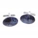 Запонки камень содалит овальные 124440
