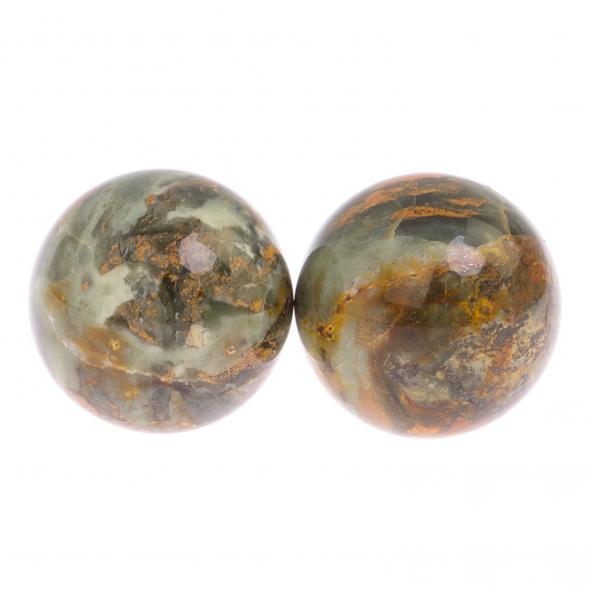 Шары для массажа 5 см 2 шт из офиокальцита 125174