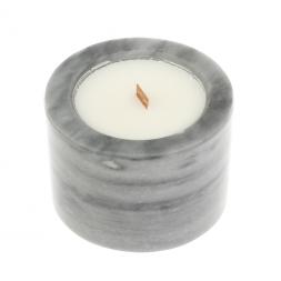 Свеча ароматическая из серого мрамора "Молекула эксцентрик"