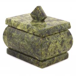 Шкатулка из змеевика 6,8х5х6,3 см