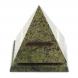 Шефик Пирамида 12,5х12,5х13,5 см из камня змеевик 121455