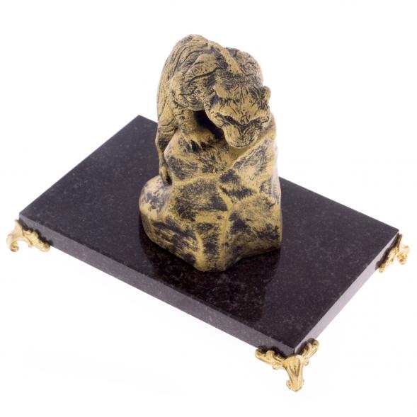 Фигурка &amp;quot;Тигр на скале&amp;quot; на подставке из камня 122252