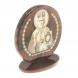 Икона настольная &amp;quot;Св. Николай Чудотворец&amp;quot; камень обсидиан 6х2,5х6,5 см 123021