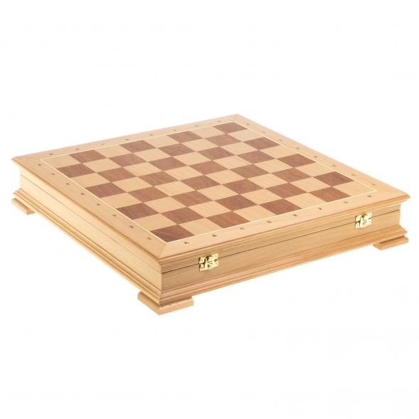 Шахматный ларец &amp;quot;Восточные&amp;quot; доска бук 43,5х43,5 см 123760