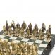 Шахматы подарочные &amp;quot;Богатыри&amp;quot; из мрамора и змеевика 44х44 см 127560