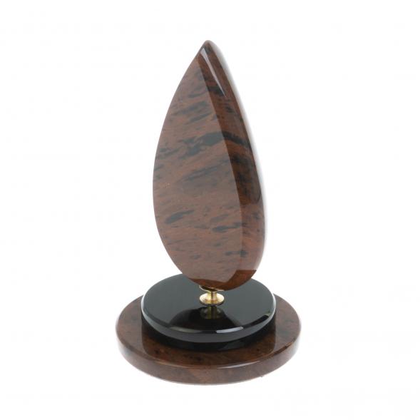 Часы &amp;quot;Капля нефти&amp;quot; из коричневого обсидиана 128346