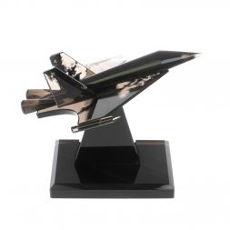 Сувенир "Самолет СУ - 30" из черного обсидиана