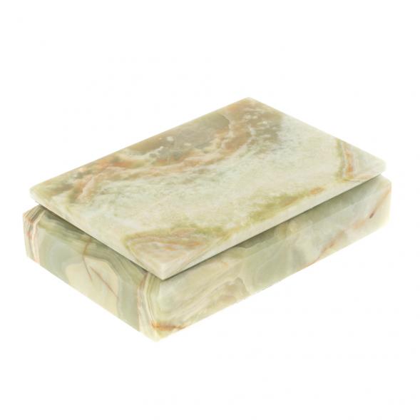 Шкатулка из оникса 15х10,5х5 см (4х6) 123950