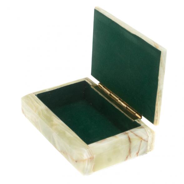 Шкатулка из оникса 15х10,5х5 см (4х6) 123950