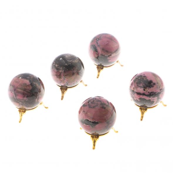 Шар из родонита 6 см 124736