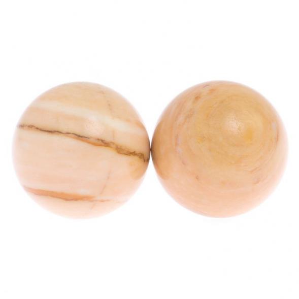 Шары для массажа 4,5 см 2 шт из газганского мрамора 125176