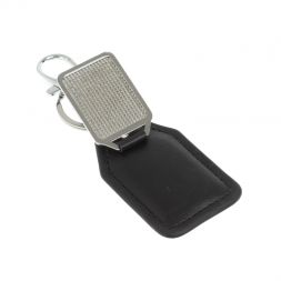 Брелок для ключей с накладкой из камня жельбертит