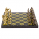 Шахматы настольные &amp;quot;Богатыри&amp;quot; змеевик бронза 40х40 см 119025