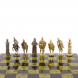 Шахматы настольные &amp;quot;Богатыри&amp;quot; змеевик бронза 40х40 см 119025