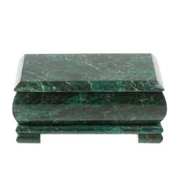 Шкатулка из змеевика 16х8х7,5 см