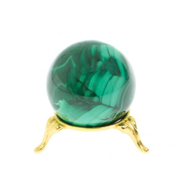 Шар из натурального малахита 4,7 см 128569