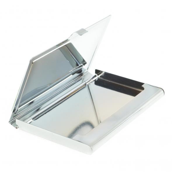 Карманная визитница из камня офит цвет серебро 122435