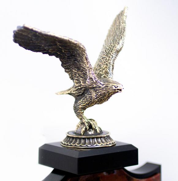 Каминные часы с канделябрами &amp;quot;Охота&amp;quot; из натуральной яшмы и бронзы 113088