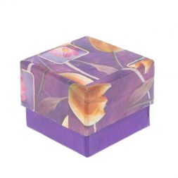 Шкатулка "Грибок" из зелено-коричневого оникса 6,3х6,3х5,5 см