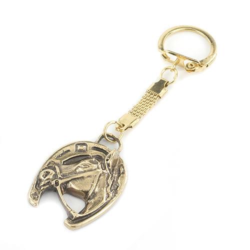 Брелок &amp;quot;Лошадь с подковой&amp;quot; бронза 119686