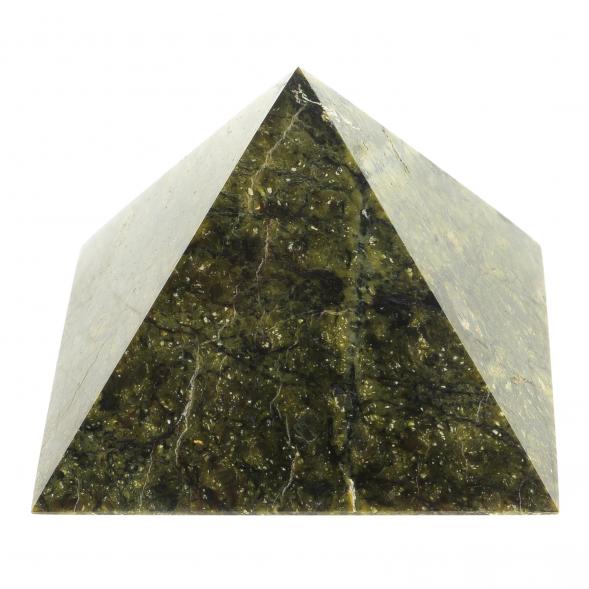 Пирамида 7х7х6 см камень змеевик 113787