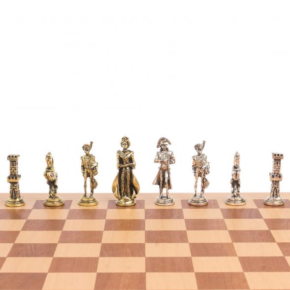 Шахматный ларец &amp;quot;Отечественная война 1812 г.&amp;quot; доска бук 39х39 см 125102