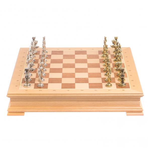 Шахматный ларец &amp;quot;Отечественная война 1812 г.&amp;quot; доска бук 39х39 см 125102