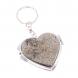 Складное зеркало брелок из камня пирит Сердце 126628