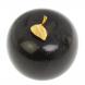 Яблоко из черного змеевика 10,5х10,5х9,5 см 126848
