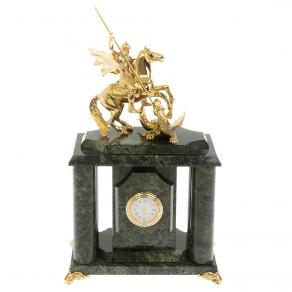 Часы &amp;quot;Георгий Победоносец&amp;quot; из шабровского змеевика 129399