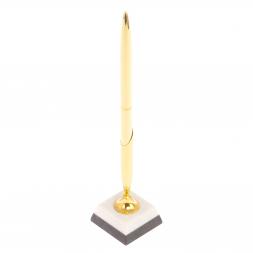 Подставка под ручку из белого мрамора 5х5х22 см