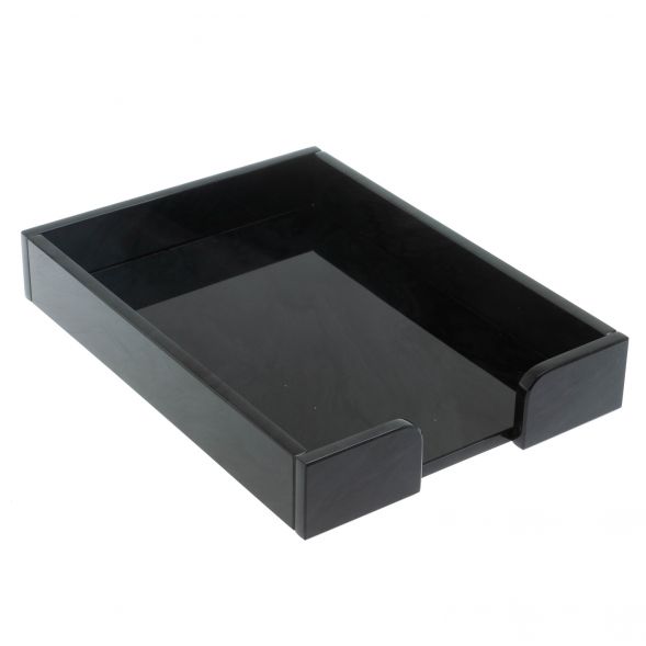Лоток для бумаг А4 из черного обсидиана 128349