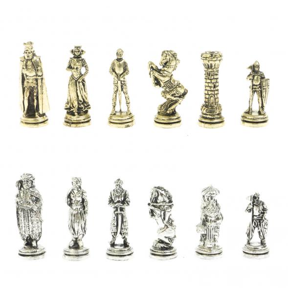 Шахматы настольные &amp;quot;Рыцари&amp;quot; 28х28 см из камня лемезит 120775