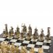 Шахматы с фигурами из бронзы &amp;quot;Римские&amp;quot; доска мрамор долерит 37х37 см 129725