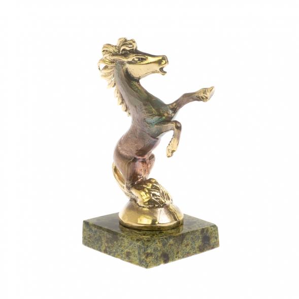 Статуэтка &amp;quot;Конь на дыбах&amp;quot; бронза змеевик 129914