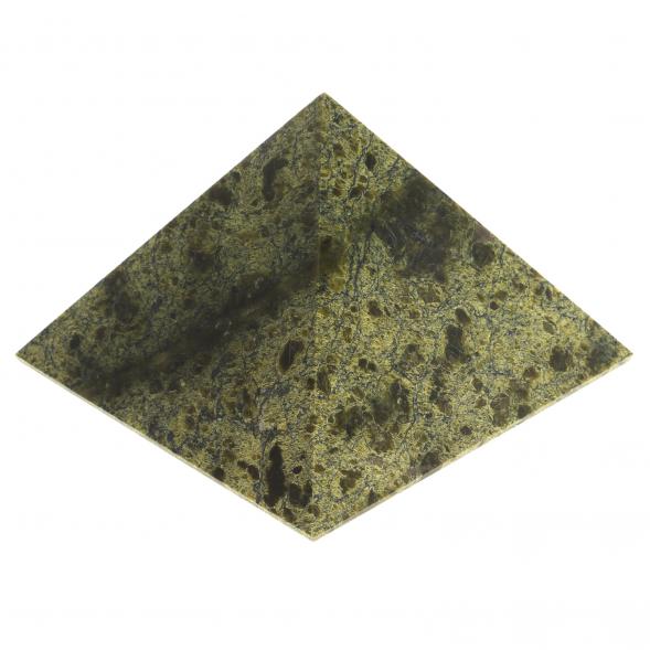 Пирамида 8х8х7 см камень змеевик 113780