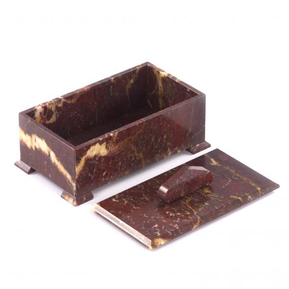 Шкатулка яшма уральская 21х12х12 см 121364